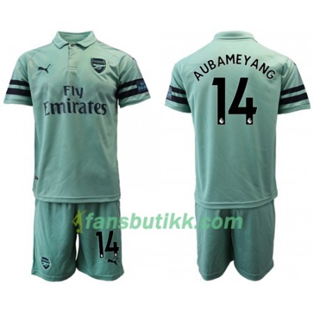 Fotballdrakt Arsenal Aubameyang 14 Barn Tredjetrøye 2018-2019 Kortermet